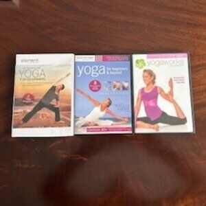 Set of 3 Yoga DVDs